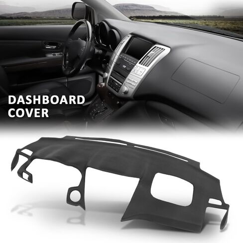 G-PLUS Molded Dash Cover Compatible with RX330 2004-2006/ RX350 2007-2009/ RX400h 2006-2008 Black Plastic in Saudi Arabia