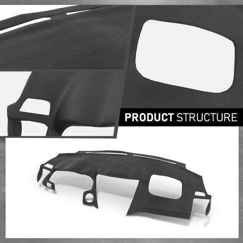 G-PLUS Molded Dash Cover Compatible with RX330 2004-2006/ RX350 2007-2009/ RX400h 2006-2008 Black Plastic in Saudi Arabia