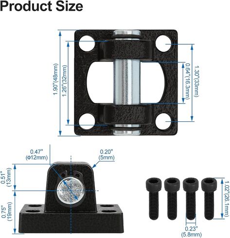 Baomain Foot flange CB-32 for foot mounting work with Pneumatic Standard Cylinder SC 32 in Saudi Arabia
