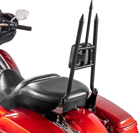 Mofun 31 بوصة ارتفاع الركاب سيسي بار مسند الظهر سريع التحرير متوافق مع Harley Touring Street Road Electra Glide Road King 2009-2025 أسود لامع in Saudi Arabia