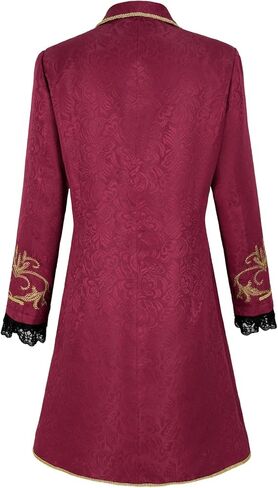 جاكيت Steampunk للرجال من العصر الفيكتوري لمصاصي الدماء القوطي معطف قرصان من العصور الوسطى in Saudi Arabia