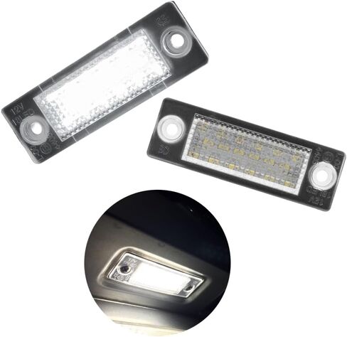 18-LEDs License Plate Light Tag Lamp, License Plate Lamp Tail Light Clear Lens, 2005-2010 Compatible with Volkswagen Compatible with VW Compatible with Jetta in Saudi Arabia