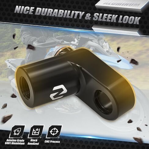 NICECNC Black Hydraulic Clutch Hose Extension Adapter Extender Compatible with BMW R1300GS, R1250GS, R1200GS Adventure, R nineT Pure, K1600B, Aluminum, Anodized, Prolonged Clutch Line, See Fitment in Saudi Arabia