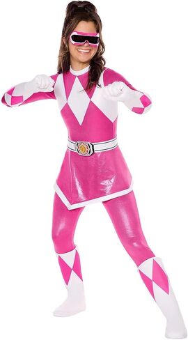 Spirit Halloween Power Rangers Kids Pink Ranger Jumpsuit Costume in Kuwait