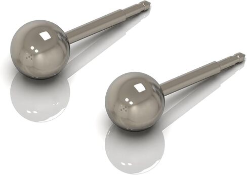 Titanium Ball Earrings Studs Hypoallergenic Skin Friendly Jewelry for Men or Women in Saudi Arabia