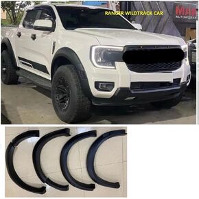 Auto Fender Flare Compatible For Ford Ranger T9 Wildtrack Xlt 2023 2024 2025 Car Exterior Accessories Parts(WIldtrack No Led) in Saudi Arabia