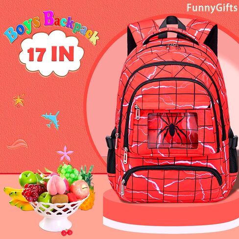 FunnyGifts الأولاد حقائب الظهر للأطفال حقيبة الكتب المدرسية لرياض الأطفال الابتدائية مرحلة ما قبل المدرسة Mochila Para Niños 4 5 6 7 8 9 10 11 12 in Saudi Arabia