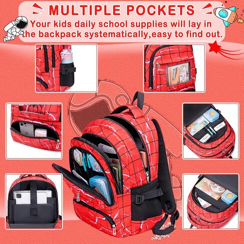 FunnyGifts الأولاد حقائب الظهر للأطفال حقيبة الكتب المدرسية لرياض الأطفال الابتدائية مرحلة ما قبل المدرسة Mochila Para Niños 4 5 6 7 8 9 10 11 12 in Saudi Arabia