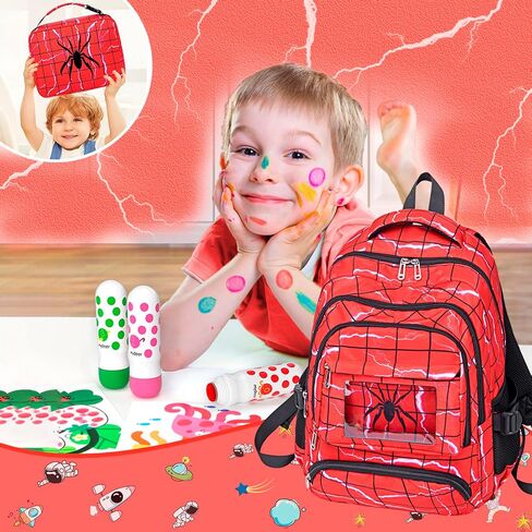 FunnyGifts الأولاد حقائب الظهر للأطفال حقيبة الكتب المدرسية لرياض الأطفال الابتدائية مرحلة ما قبل المدرسة Mochila Para Niños 4 5 6 7 8 9 10 11 12 in Saudi Arabia