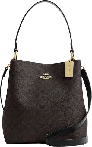 Coach Town Bucket Bag, Walnut/Black in Saudi Arabia