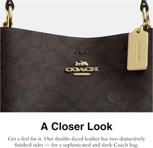 Coach Town Bucket Bag, Walnut/Black in Saudi Arabia