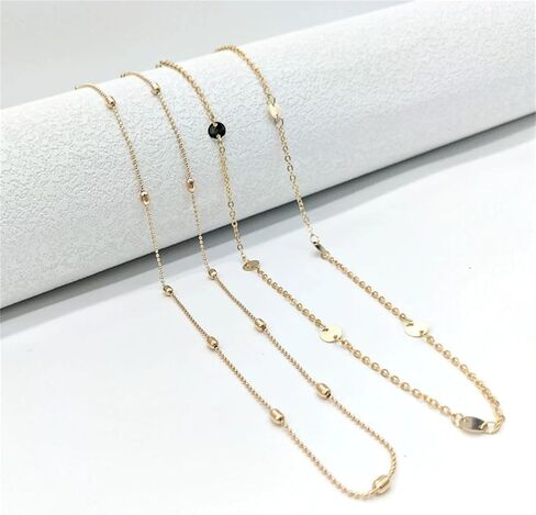 طبقة مزدوجة الذهب الخصر الخرز سلاسل للنساء قابل للتعديل مقاوم للماء الخرز البطن سلاسل للنساء مثير بيكيني للشاطئ مجوهرات الجسم in Kuwait