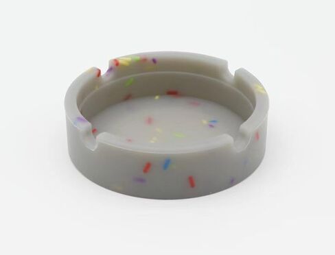 Silicone Ashtray - Small Indoor & Outdoor Ashtrays for Patio | Waterproof, Heat-Resistant Ashtrays for Home, Office, and Garden Use -Grey in Saudi Arabia