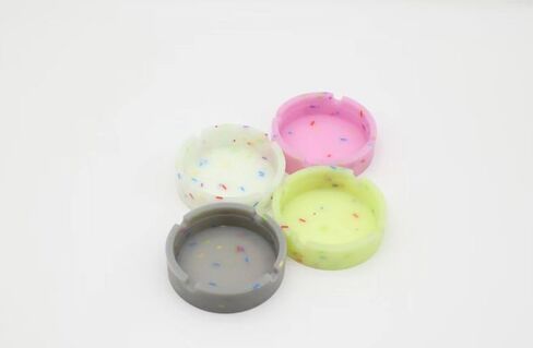 Silicone Ashtray - Small Indoor & Outdoor Ashtrays for Patio | Waterproof, Heat-Resistant Ashtrays for Home, Office, and Garden Use -Grey in Saudi Arabia