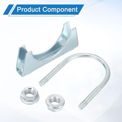 uxcell 4Pcs Muffler U-Bolt Clamps for 32mm(1-1/4") Diameter, U-shaped Exhaust Pipe Clamp, Saddle Type U-bolt Clamps for Pipes Connection in Saudi Arabia