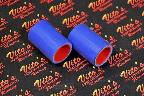 2 x Vito's fits Yamaha Banshee exhaust pipe clamps 1" FMF Toomey BLUE silicone 87-06 in Saudi Arabia