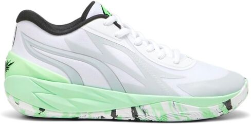 حذاء رياضي لكرة السلة للرجال Mb.02 Lo Lamel-O من PUMA - أخضر، أبيض - مقاس 11.5 M in Saudi Arabia