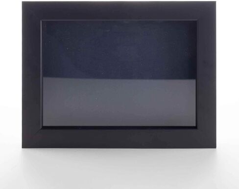 Black 20x24 Wood Shadow Box Display Frame with Navy Acid-Free Backing UV Acrylic & Hanging Hardware - with 3/4" Usable Depth - Great Magazine Display Frame Shadowbox in Saudi Arabia