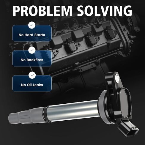 Ignition Coil Compatible with Toyota Corolla Prius Matrix 1.8 L4 for Scion XD 1.8L 2009 2010 2011 2012 2013 2014 2015 2016 2017 Coils Set OE# UF596 C1714 90919-02252 GN10341 IC686 E1096 Set of 4 in Saudi Arabia