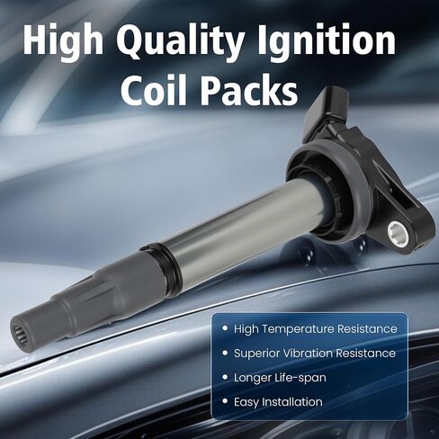 Ignition Coil Compatible with Toyota Corolla Prius Matrix 1.8 L4 for Scion XD 1.8L 2009 2010 2011 2012 2013 2014 2015 2016 2017 Coils Set OE# UF596 C1714 90919-02252 GN10341 IC686 E1096 Set of 4 in Saudi Arabia
