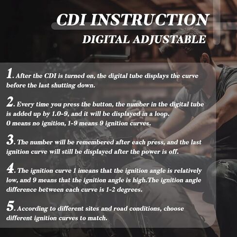 6 دبوس AC CDI صندوق عالي الأداء سباق جزء رقمي قابل للتعديل 9 منحنيات الإشعال لCG 125cc 150cc 200cc 250cc محرك عمودي ATV الترابية دراجة الذهاب كارت سكوتر الدراجة أجزاء الدراجة النارية in Saudi Arabia