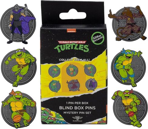 Ninja Turtles Mystery Enamel Pin Blind Box Series, Donatello, Michaelangelo, Raphael, Leonardo, Splinter, or Shredder in Saudi Arabia