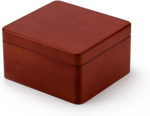 Wooden Musical Box – Solid Wood Music Box with Many Songs to Choose – 18 Note Small Music Box with Compartment for Rings and Earrings in Kuwait