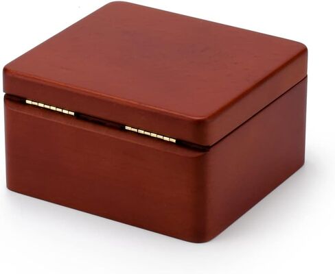 Wooden Musical Box – Solid Wood Music Box with Many Songs to Choose – 18 Note Small Music Box with Compartment for Rings and Earrings in Kuwait