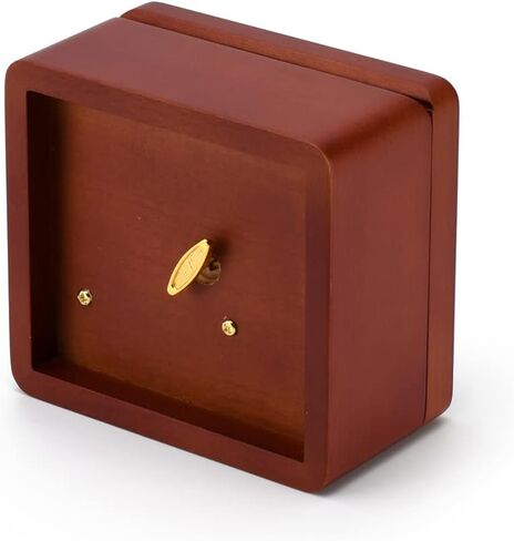 Wooden Musical Box – Solid Wood Music Box with Many Songs to Choose – 18 Note Small Music Box with Compartment for Rings and Earrings in Kuwait