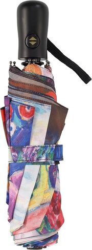 Galleria-Water Lilies Auto-Open/Close Large Portable Rain Folding Umbrella in Saudi Arabia