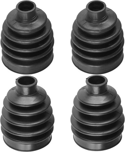 Caltric Front Axle Outer and Inner CV Boot Kit Compatible with Kawasaki Mule 610 KAF400 4X4 2009-2016 / Qty 4 in Saudi Arabia