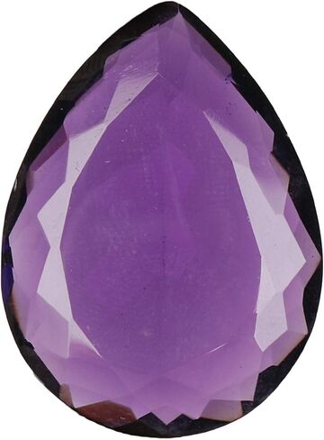 REAL-GEMS البنفسجي الطبيعي جمشت 46.35 قيراط على شكل كمثرى أحجار كريمة كريستال خام لهواة صنع المجوهرات in Saudi Arabia