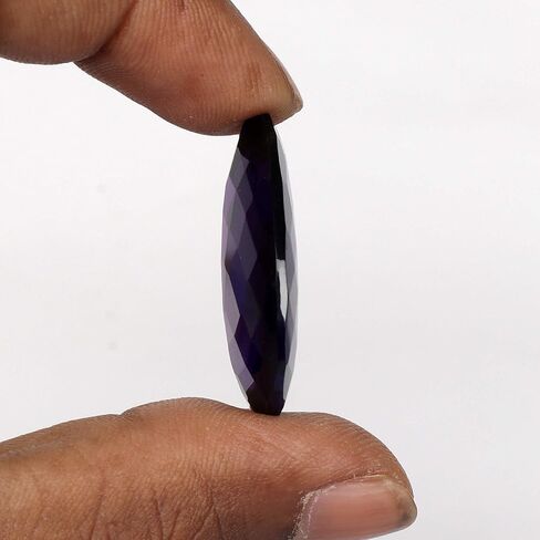 REAL-GEMS البنفسجي الطبيعي جمشت 46.35 قيراط على شكل كمثرى أحجار كريمة كريستال خام لهواة صنع المجوهرات in Saudi Arabia