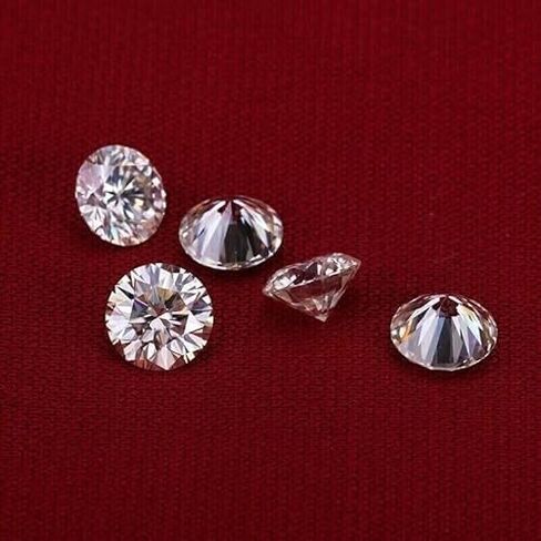 1 Carat Natural White Round Diamond - D Color VVS1 Clarity Certified (4 Pieces) in Saudi Arabia