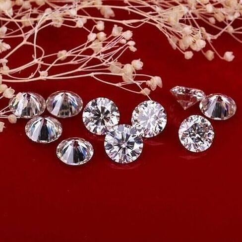 1 Carat Natural White Round Diamond - D Color VVS1 Clarity Certified (4 Pieces) in Saudi Arabia