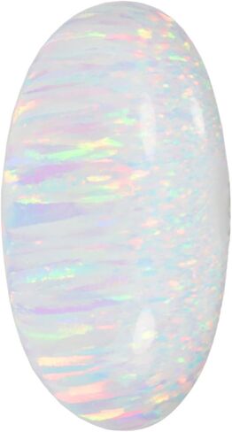 uGems Created Opal Cabochon for Fine Jewelry Fiery White in Saudi Arabia