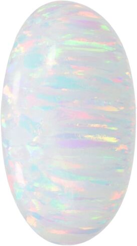 uGems Created Opal Cabochon for Fine Jewelry Fiery White in Saudi Arabia