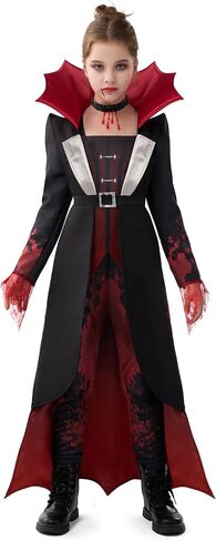 Spooktacular Creations Bloody Vampire Costume for Girls, Halloween Costume for Kids, Halloween Vampiress Role Play Dress in Saudi Arabia