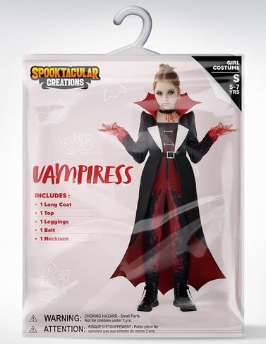 Spooktacular Creations Bloody Vampire Costume for Girls, Halloween Costume for Kids, Halloween Vampiress Role Play Dress in Saudi Arabia