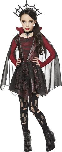 Spirit Halloween Kids Dark Beauty Costume | Sorcerer Cosplay | Witch Outfit | Easy Halloween Costume in Saudi Arabia