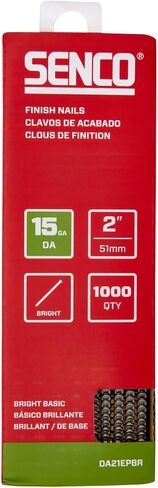 New SENCO DA17EPBR 1-1/2" 15 Gauge Angled Finish Nails, Bright Finish 1,000 Count Pack in Saudi Arabia