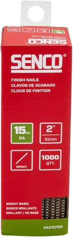New SENCO DA17EPBR 1-1/2" 15 Gauge Angled Finish Nails, Bright Finish 1,000 Count Pack in Saudi Arabia