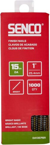 New SENCO DA17EPBR 1-1/2" 15 Gauge Angled Finish Nails, Bright Finish 1,000 Count Pack in Saudi Arabia