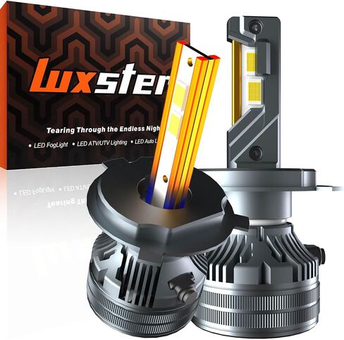 LUXSTER Punisher H11 H9 LED Bulbs, H8 H16 Foglight, 40000LM Ultra Bright, Triple Copper Pipes Cooling Tech(Unique), Plug-N-Play Installation, 6000K Pure White, IP68 Waterproof, Pack of 2 in Saudi Arabia