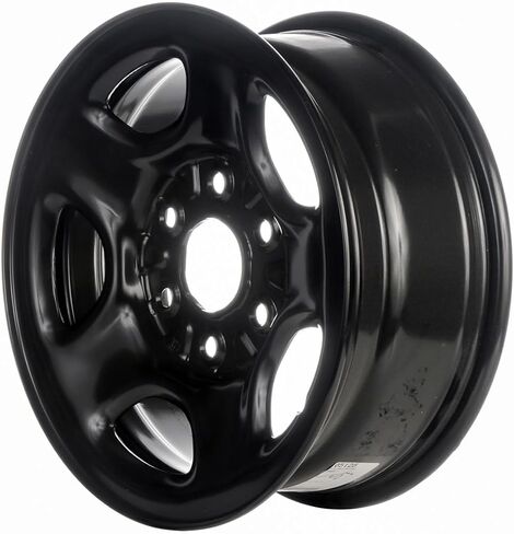 16 inch Steel Wheel Rim for 1999-2008 GMC Sierra (5-Spoke Design) - Black Reman Factory Steel Wheel in Saudi Arabia