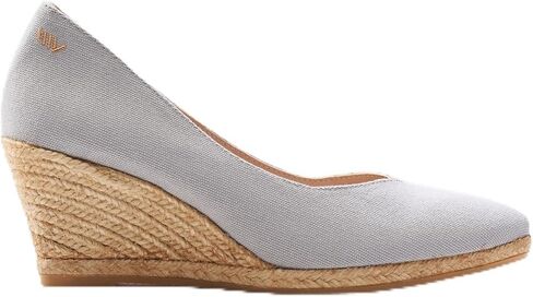VISCATA Roses Espadrille Canvas Wedges Spain Handmade 2 ½" Heel Woman Wedge Pumps with Organic Cotton Canvas and 100% Natural Jute Midsole for All Occasions: Casual, Work, Party in Saudi Arabia