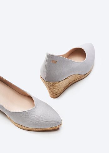 VISCATA Roses Espadrille Canvas Wedges Spain Handmade 2 ½" Heel Woman Wedge Pumps with Organic Cotton Canvas and 100% Natural Jute Midsole for All Occasions: Casual, Work, Party in Saudi Arabia