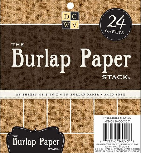 DCWVE Die Cuts with A View Specialty Cardstock Stack-12 x 12-Natural Burlap-8 Seat PS-010-00043 in Saudi Arabia