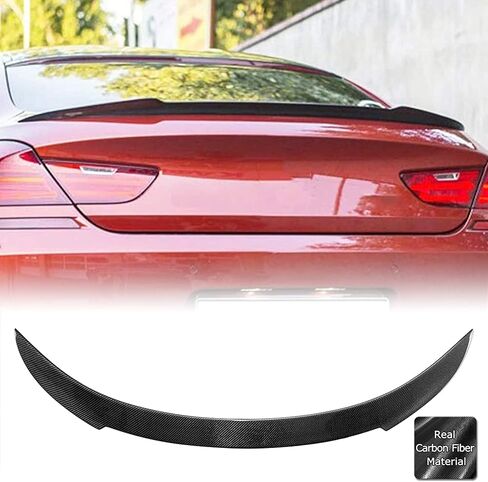 AeroBon Real Carbon Fiber Trunk Spoiler متوافق مع 2012-2018 BMW 6 Series F06 M6 Gran Coupe وF13 M6 Coupe Rear Spoiler (H Style) in Saudi Arabia