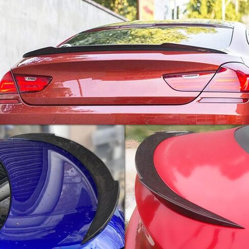 AeroBon Real Carbon Fiber Trunk Spoiler متوافق مع 2012-2018 BMW 6 Series F06 M6 Gran Coupe وF13 M6 Coupe Rear Spoiler (H Style) in Saudi Arabia